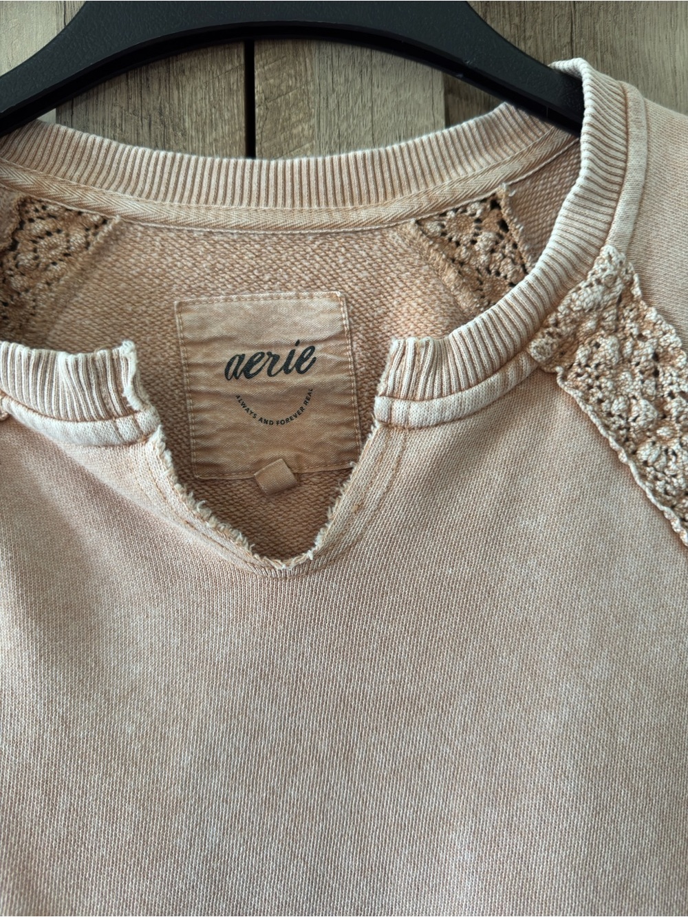 Aerie Hey Crochet Sweatshirt - Picture 4 of 6